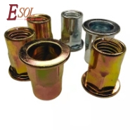 Vít Nut bằng thép không gỉ đầu phẳng nửa nửa hex cơ thể mở hạt đinh tán mù